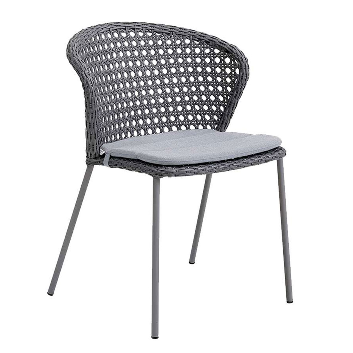 Lean Chair With Cushion, Grey - Barker & Stonehouse