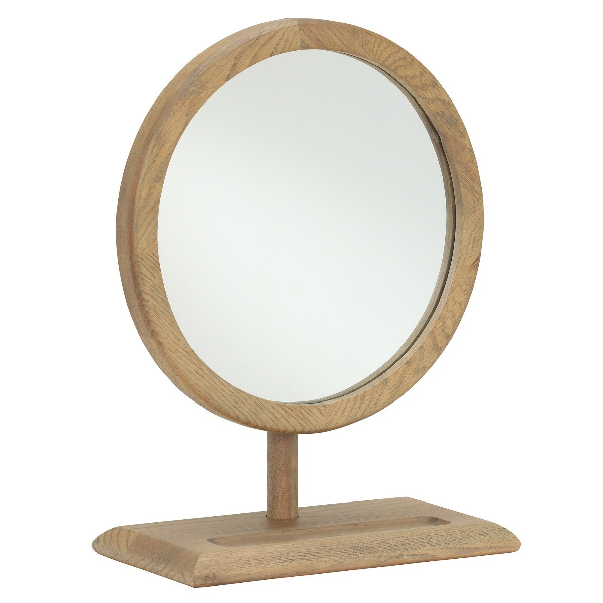 Runswick Mirror, Round, Oak Wood - Barker & Stonehouse - image 1