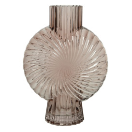 Swirl Glass Vase, Brown - Barker & Stonehouse - thumbnail 1