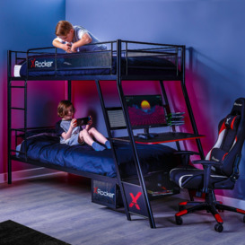 X Rocker Armada Gaming Bunk Bed With Desk - thumbnail 2