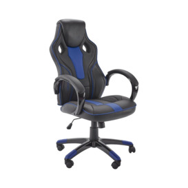 X Rocker Maverick Height Adjustable Office Gaming Chair Black and Blue