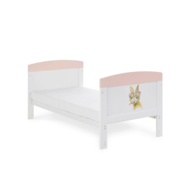 Obaby Grace Inspire Cot Bed - Watercolour Rabbit Pink - thumbnail 2