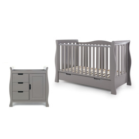 Obaby Stamford Luxe 2 Piece Room Set Taupe Grey