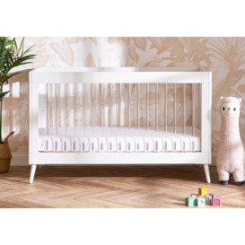 Obaby Maya Cot Bed White and Acrylic