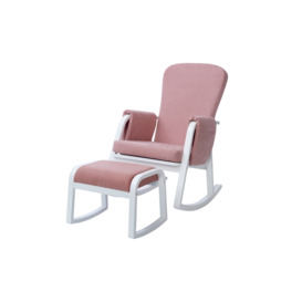 Ickle Bubba Dursley Rocking Chair and Stool Blush Pink
