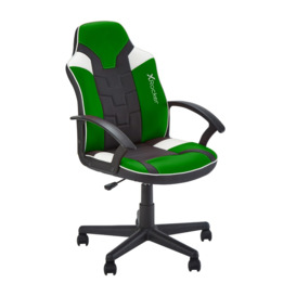 X Rocker Saturn Mid-Back Wheeled Esport Gaming Chair Green