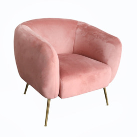 Flair Borchester Armchair - Dusty Pink - thumbnail 2