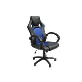 Alphason Daytona Faux Leather Gaming Chair Black and Blue