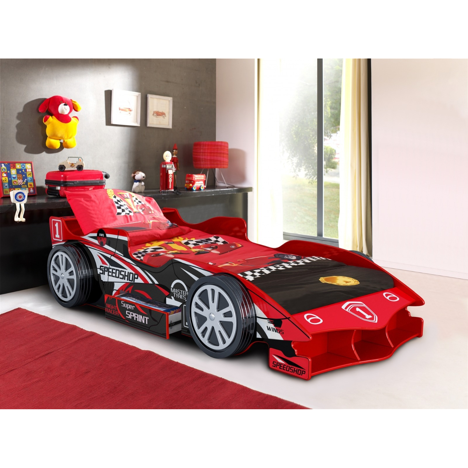 Artisan Speedracer Car Bed Frame Red - image 1