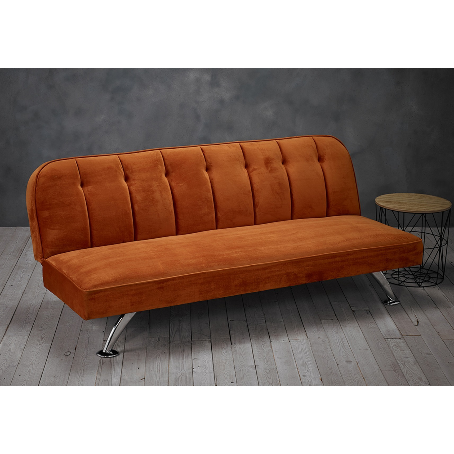 LPD Brighton Orange Fabric Sofa Bed - image 1