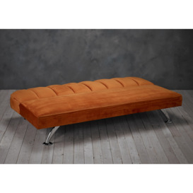 LPD Brighton Orange Fabric Sofa Bed - thumbnail 2