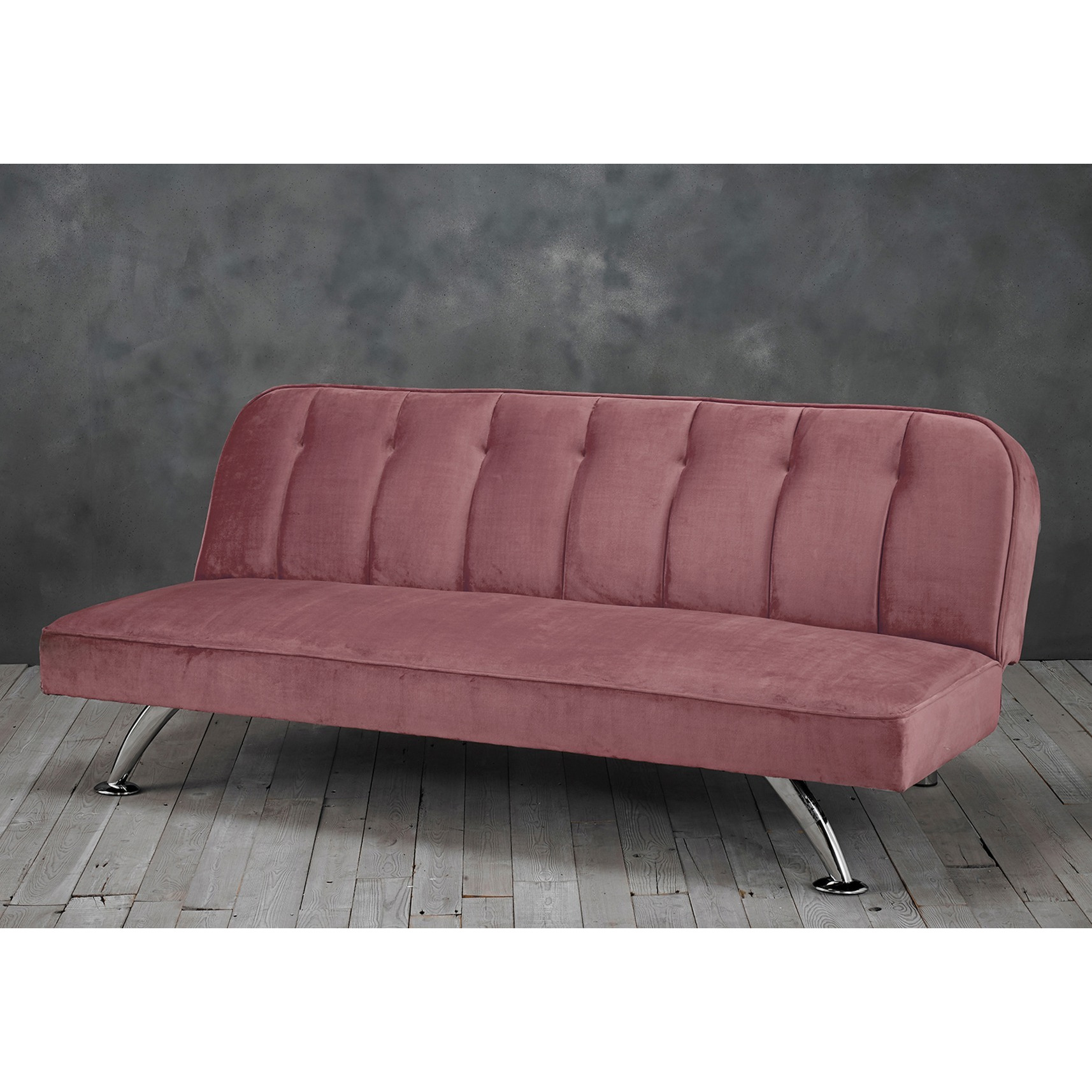 LPD Brighton Pink Fabric Sofa Bed - image 1
