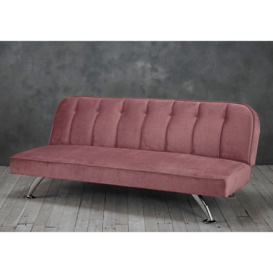 LPD Brighton Pink Fabric Sofa Bed - thumbnail 1