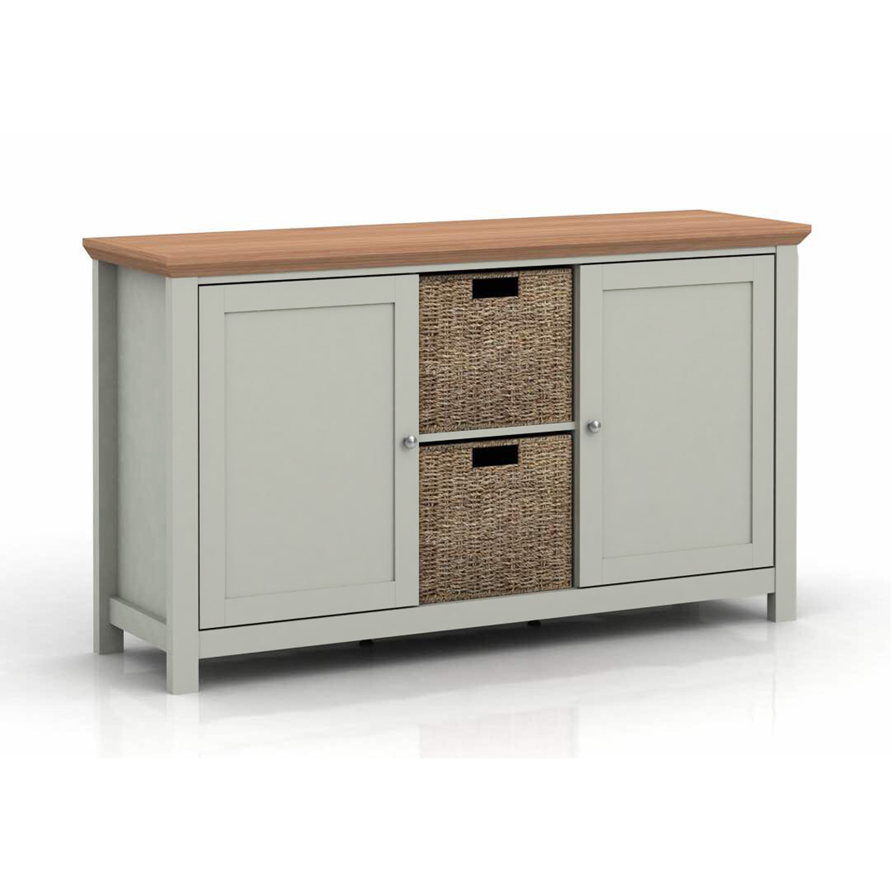 LPD Cotswold Sideboard Grey and Oak
