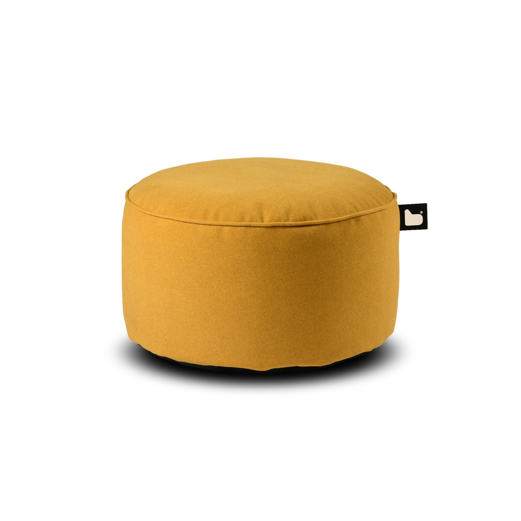Extreme Lounging B Pouffe Brushed Suede Mustard - image 1