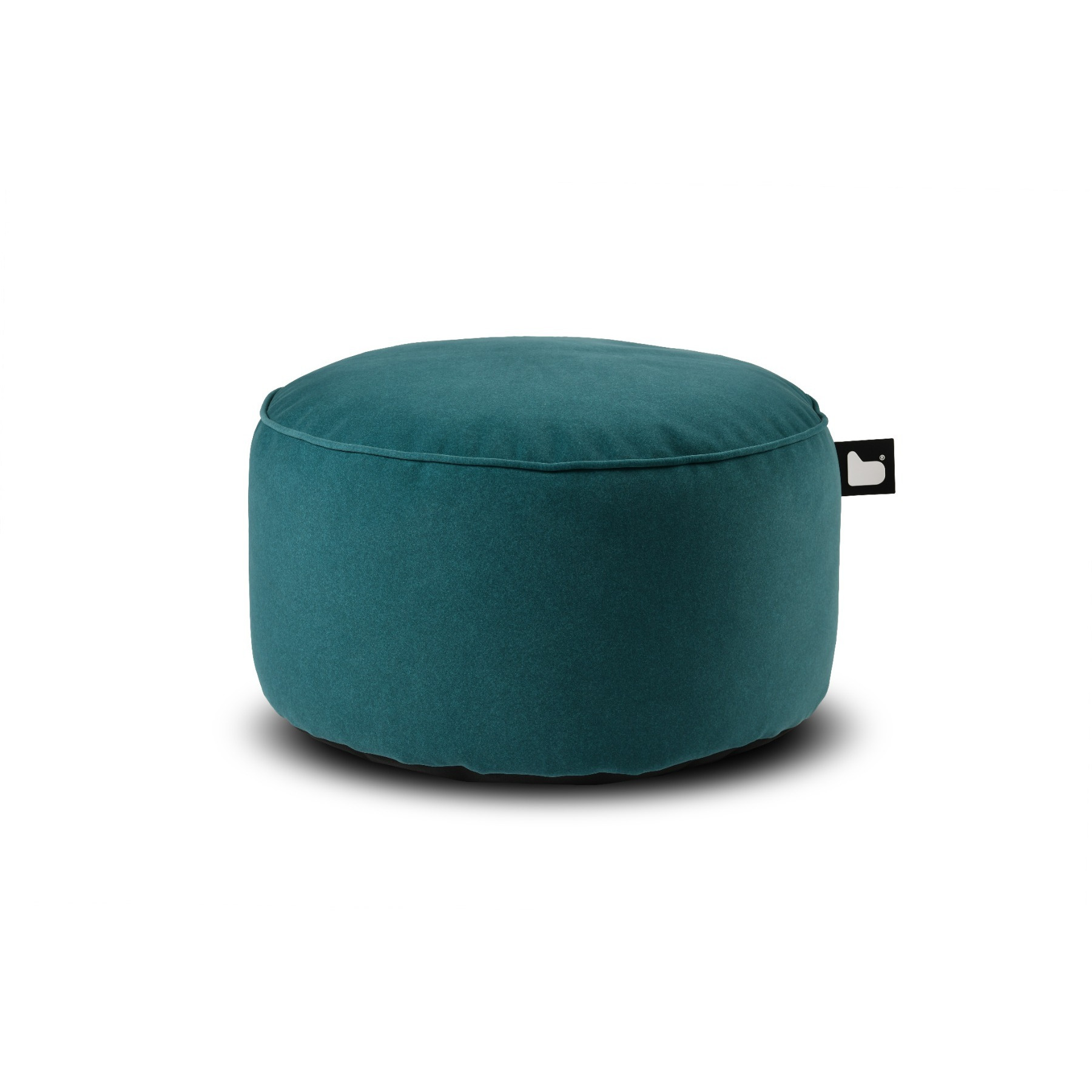 Extreme Lounging B Pouffe Brushed Suede Teal - image 1