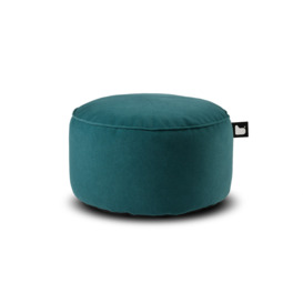 Extreme Lounging B Pouffe Brushed Suede Teal