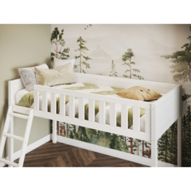 Flair Bea Midsleeper Wooden Cabin Bed White - thumbnail 2
