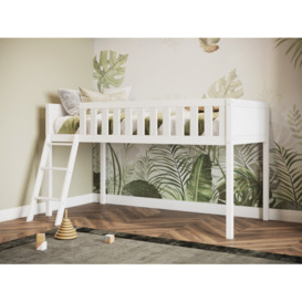 Flair Bea Shorty Midsleeper Wooden Cabin Bed White - thumbnail 3
