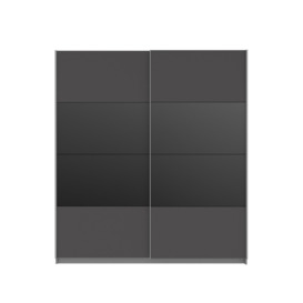Flair Clarisse Sliding Wardrobe Black & Grey (170cm) - thumbnail 3