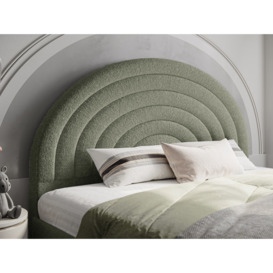 Flair Ava Boucle Fabric Double Bed Green - thumbnail 3