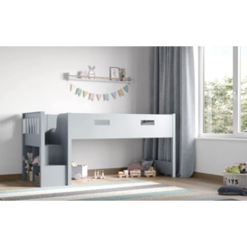 Flair Grey Charlie Mid Sleeper Staircase Cabin Bed - thumbnail 2
