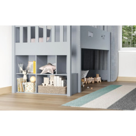Flair Grey Charlie Mid Sleeper Staircase Cabin Bed - thumbnail 3