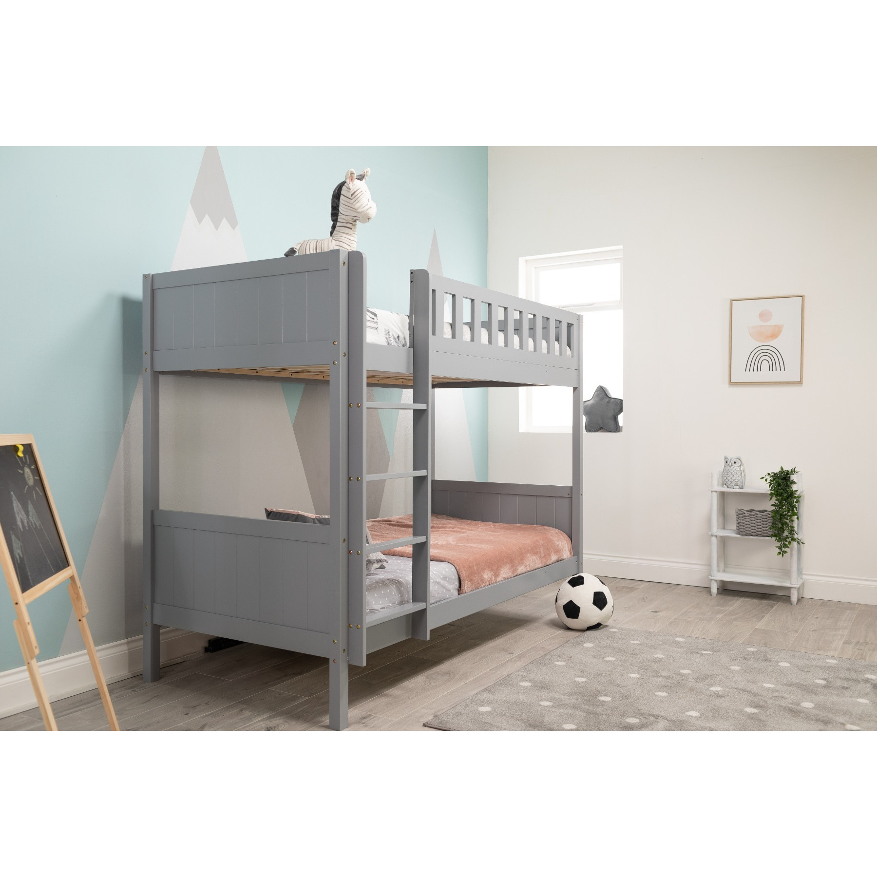 Flair Louis Wooden Bunk Bed Grey