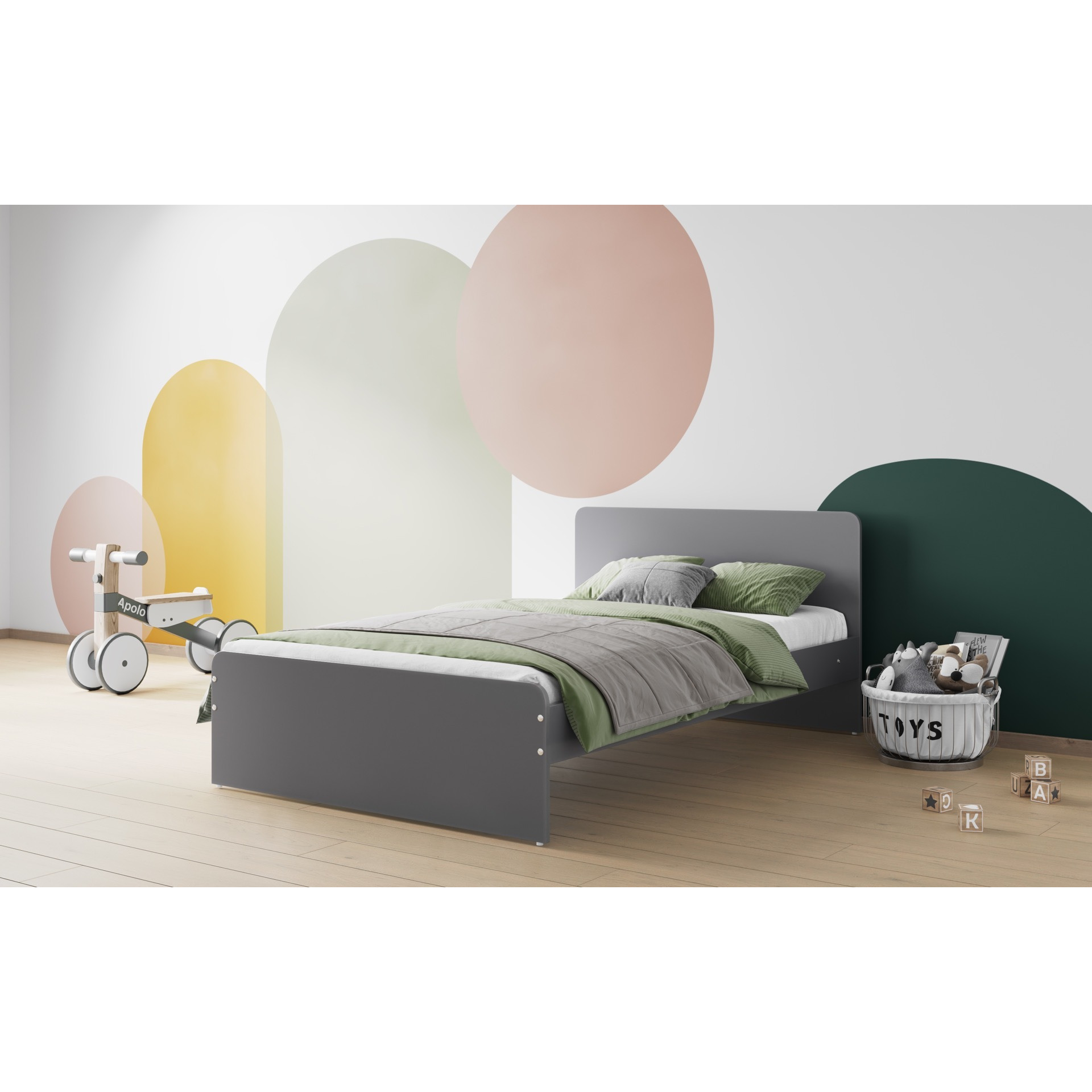 Flair Wizard Small Double Grey Bed Frame - image 1