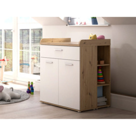 Flair Petra Chest Of Drawers Set White & Oak
