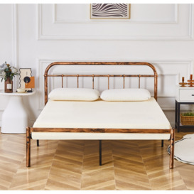 Flair Roswell Antique Brass Bed Frame Double