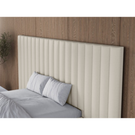 Flair Rosita Hotel Bed With Wide Panelled Headboard Cream Kingsize - thumbnail 3