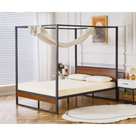 Flair Rockford Wooden Metal 4 Poster Bed Frame Small Double - thumbnail 2