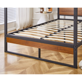 Flair Rockford Wooden Metal 4 Poster Bed Frame Small Double - thumbnail 3