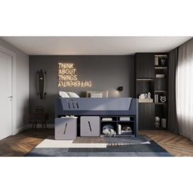 Flair Tokyo Cabin Bed Mid Sleeper in Grey and Navy - thumbnail 3