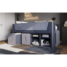 Flair Tokyo Cabin Bed Mid Sleeper in Grey and Navy - thumbnail 2