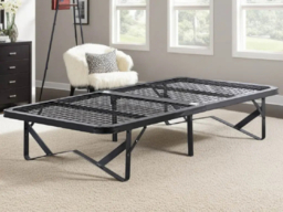 Wholesale Beds Foldable Skid Bed Frame Black Mesh - Single - thumbnail 6