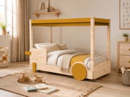 Mathy By Bols Discovery 1 Canopy Bed Cuberdon Purple - thumbnail 2
