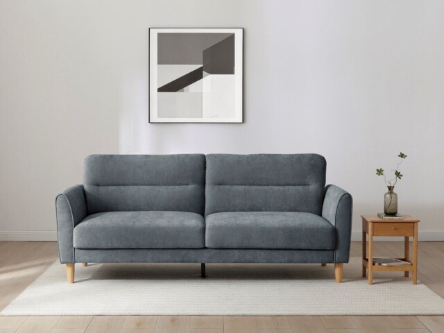 Kyoto Harvey 3 Seater Click Clack Sofa Bed Chenille Denim - image 1