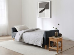 Kyoto Harvey 3 Seater Click Clack Sofa Bed Chenille Denim - thumbnail 4