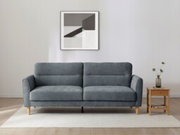 Kyoto Harvey 3 Seater Click Clack Sofa Bed Chenille Denim - thumbnail 1