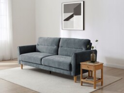 Kyoto Harvey 3 Seater Click Clack Sofa Bed Chenille Denim - thumbnail 2
