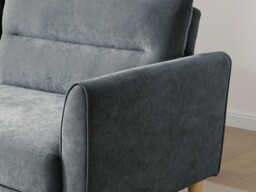 Kyoto Harvey 3 Seater Click Clack Sofa Bed Chenille Denim - thumbnail 5