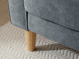 Kyoto Harvey 3 Seater Click Clack Sofa Bed Chenille Denim - thumbnail 6