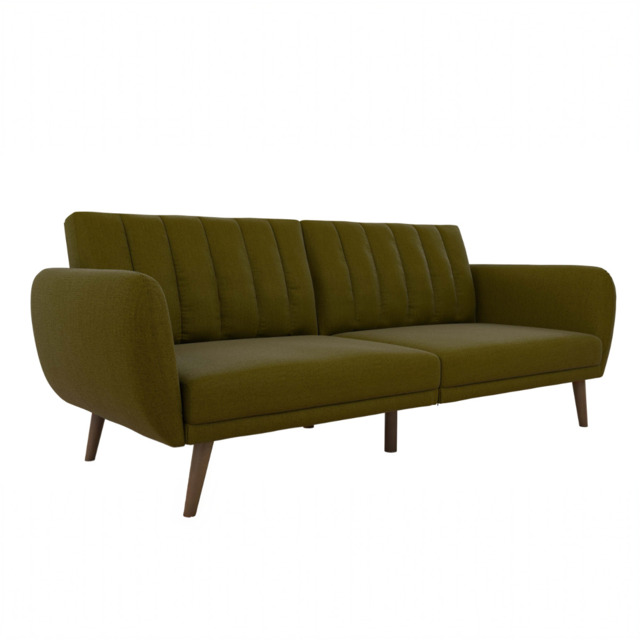 Dorel Brittany Two Seater Sofa Bed-Green - image 1
