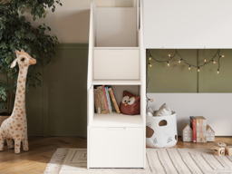 Flair Dreamland House Staircase Mid Sleeper White & Oak - thumbnail 3