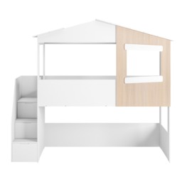 Flair Dreamland House Staircase Mid Sleeper White & Oak - thumbnail 7