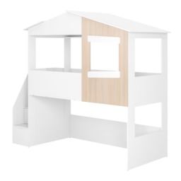 Flair Dreamland House Staircase Mid Sleeper White & Oak - thumbnail 5