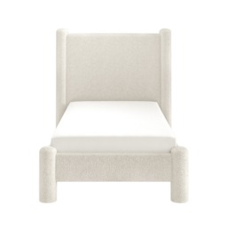 Flair Rayne Single Pillar Bed Beige Boucle - thumbnail 6