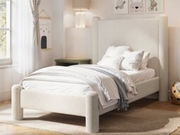 Flair Rayne Single Pillar Bed Beige Boucle - thumbnail 2